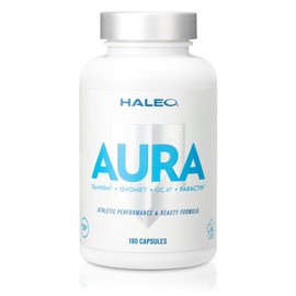 HALEO AURA Type I + Type II Collagen, Double Blended, MSM x Senshin Ren, Carefully Selected Material, 180 Capsules (30 Servings)
