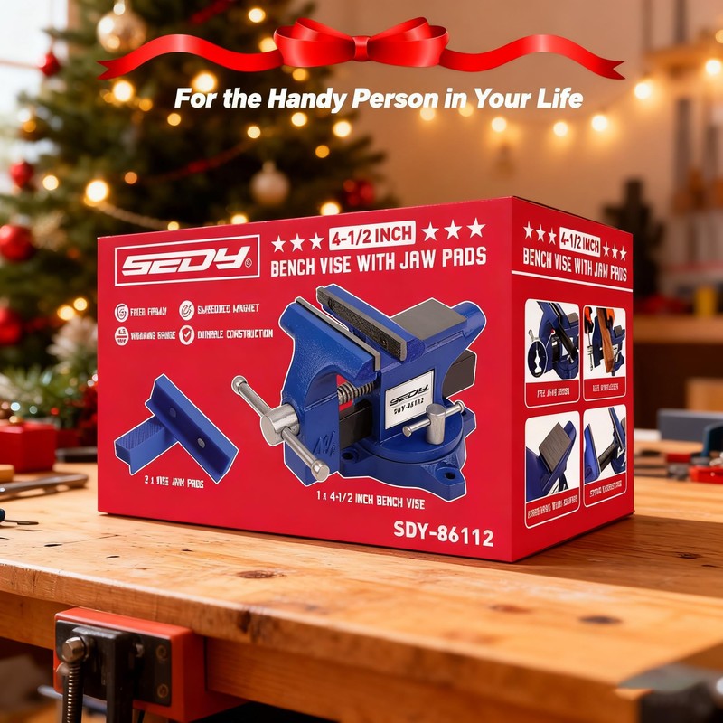 Heavy Duty Bench Vise 4.5 Inch: Table Clamp Woodworking Vice