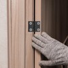 uxcell 2Pcs Adjustable 180 Degree Hinges, 50mmx62mm Zinc Alloy Locking