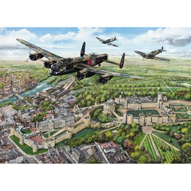 Wings Over Windsor 250 Extra Large Jigsaw Puzzle | Large Piece Jigsaw Puzzle | Sustainable Puzzle for Adults | Premium 100% Recycled Board | Great Gift for Adults | Gibsons Games
