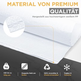 BIBODU Sandbags (10 Units) | 55 x 95 cm - Heavy Duty (55 kg) & Reusable | Polypropylene Fabric Bag | Sandbag Perfect for Sand, Dirt, Garden, Construction and Leaves