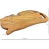 Funny Cat Shaped Wood Cutting Board for Kitchen with Handle,