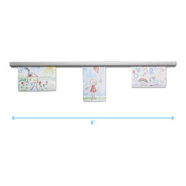 Advantus Aluminum Display Rail, Paper Display Strip and Receipt Holder, Bulletin Board Strip, 6 Ft, Satin Aluminum Finish