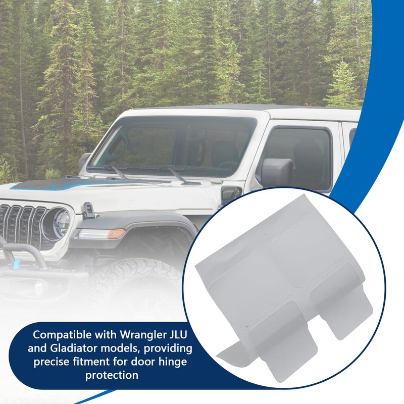 HNeekyr Door Hinge Protection Kit Compatible with Jeep Wrangler JLU