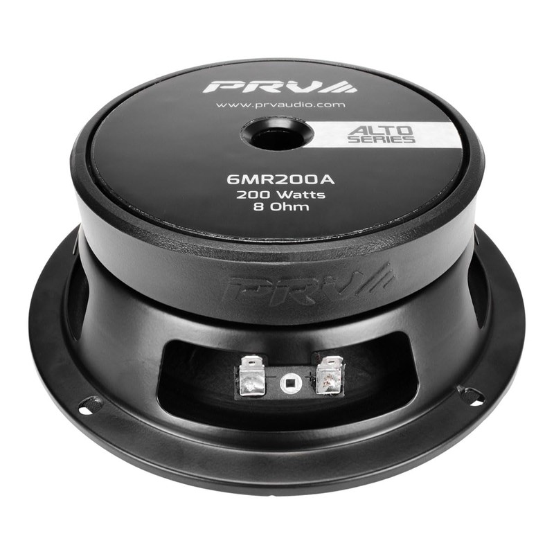 PRV AUDIO 6.5 Inch Shallow Midrange Speaker, 6MR200A, 200 Watts,