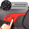 Lcojicep Car Door Lock Button Trim Compatible Corvette C6 Z06
