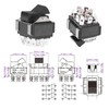 Rocker Switch Toggle Transfer Power Control 12 Pin 25A 125‑