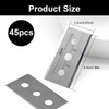 Pack of 45 Ceramic Hob Scraper Blades Double-Sided Scraper Blades