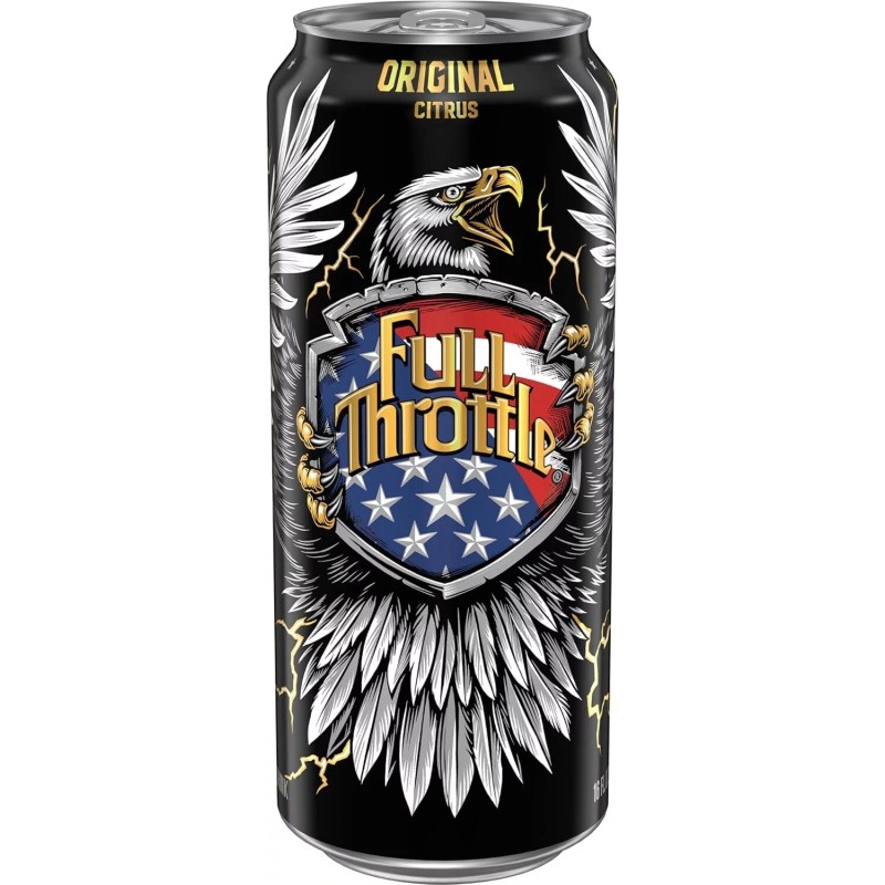 Full Throttle Citrus: Hard-Working Energy Drink. 16 Fl oz (Pack