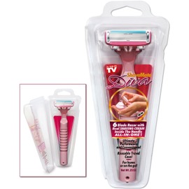ShaveMate Diva Razor for Women with Real Shaving Cream in The Handle