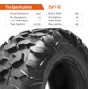 HALBERD 6PLY ATV Tires, 25x11-10 ATV Tires, All Terrain 25x11x10