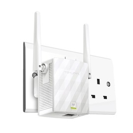 TP-Link N300 Universal Range Extender, Broadband/Wi-Fi Extender, Wi-Fi Booster/Hotspot with 1 Ethernet Port and 2 External Antennas, Plug and Play, Built-in Access Point Mode, UK Plug (TL-WA855RE)