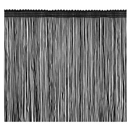 2 Yards Fringe TrimTassel 8 inch Wide for Clothes Accessories and Latin Wedding Dress and DIY Lamp Shade Decoration (1-Black)