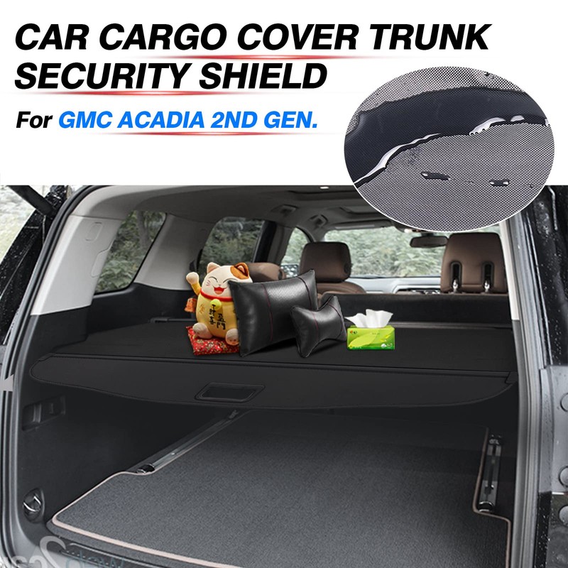 Powerty Cargo Cover for 2017-2023 GMC Acadia Trunk Cover Retractable