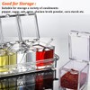 V·RESOURCING Clear Seasoning Box,4 Pieces Clear Seasoning Storage Container for