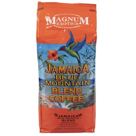 Jamaican Blue Mountain Coffee Blend, Whole Bean, 2 Lb Bag - Medium Roast, Fresh Strong Arabica Coffee - Rich And Smooth Flavor - Magnum Exotics
