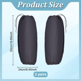 FREEBLOSS 4pcs Adjustable Lawn Care Leg Gaiters Waterproof Leg Guards for Men and Women, Ideal for Hiking, Hunting, Lawn Care, 19.7" x 9.5"