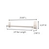 Command Bath Satin Nickel Towel Bar with Water Resistant Command