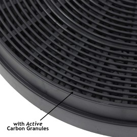 Spares2go Carbon Charcoal Vent Filter for Smeg K2 Cooker Extractor Hood (Pack of 2)