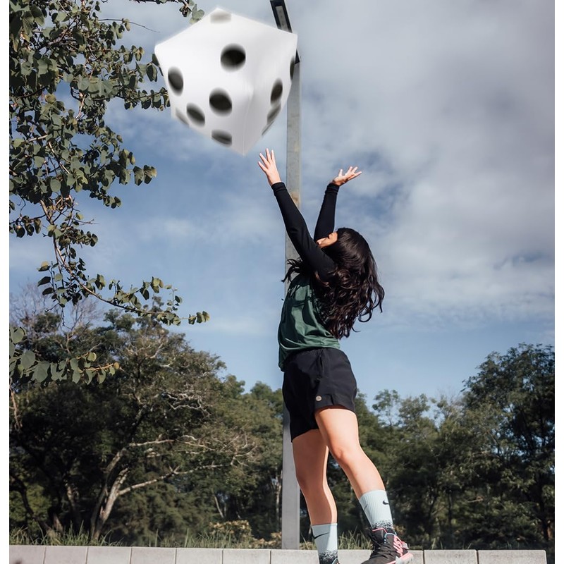 Giant Inflatable Dice, GLADFRESIT 32cm Inflatable Dice Toys for Games