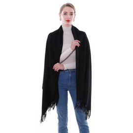 SWAT PANY Scarfs for Women Black Pashmina Shawls and Wraps for Women Wedding Ladies Scarves for Winter Warm