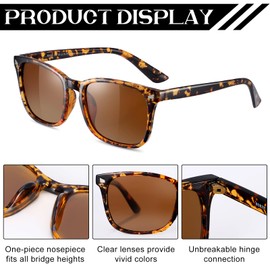GGSTDDUP 4 Pairs Polarized Sunglasses for Women Men, Trendy Sunglasses UV400 Classic Glasses