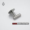 JQK Self Adhesive Towel Hook Brushed, No Drill Stick on