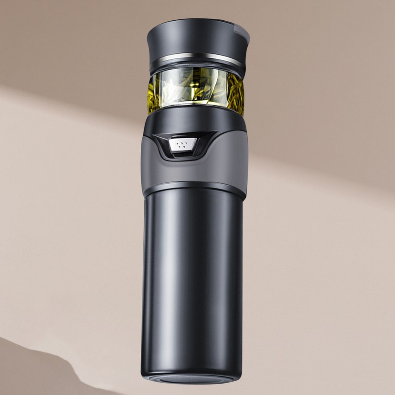 Tea Bottle with Infuser Tea Tumbler Stainless Steel Double Layer