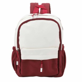 Backpack Simple Style Waterproof Versatile Large Capacity Laptop Work Business Backpack for Office School Travel Red