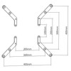 Part King® 300x300 or 400x400 VESA Adaptor Arms for Converting