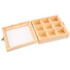Juwacoo Tea Box with 9 Compartments, Tea Bag Organiser, Tea