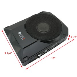 MB Quart RW-108A 600W Reference Series 8" 4-Ohm Power Subwoofer Amplifier with 8 Guage Kit Red and Gravity Magnet Phone Holder PK3 Bundle