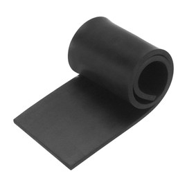 sourcing map Solid Rubber Sheet 1/8" Thick x 2" Wide x 10" Long, Anti-Slip Neoprene Rubber Roofing Material for Gaskets DIY Material, Pads, Seal, Bumpers, Flooring