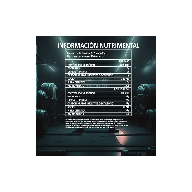 Aminoácidos Bcaas Suplemento Athyra Nutrition 1kg 200serv