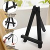 Cionyce 6 Pcs Mini Wood Display Easel, Black Small Wood