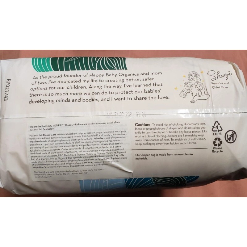 Healthynest Diapers - Size 6 (37+ lbs) - 36 Diapers