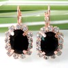 Navachi - 750 Base Metal 18K Gold Plated Round Black