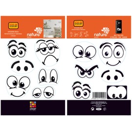 Plage 152003 Sticker XXS - Comic eyes, 2 Sheets, 11 x 10,5 cm
