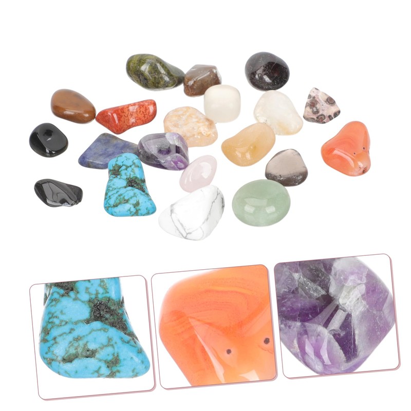 Totority Friendly Geology 20 Polished Crystal Specimens for Educational Rock