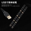 Letics Car LED Strip Light USB Powered Ambient Light Foot