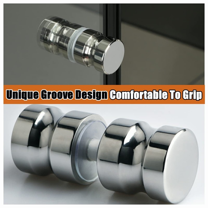 Alise Shower Glass Door Handle,Sliding Shower Doors Knob Back-to-Back Pull