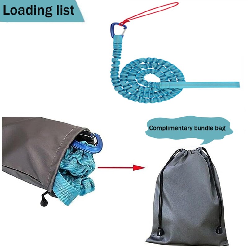 Bicycle Tow Rope, 3 Meters Elastic Bike Tow Strap with