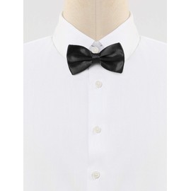 Allegra K Pre-tied Solid Adjustable Bowtie Classic Tuxedo Wedding Bow Ties for Men One Size Black