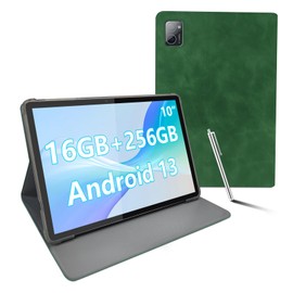 CONSUNG Android Tablet 10.1-inch, Android 13 oct-core 18GHz, 8GB+8GB RAM, 256GB ROM, 8000mAh,5MP+8MP Camera,1280 * 800IPS Display, WiFi 6 /BT 5, Widevin L1