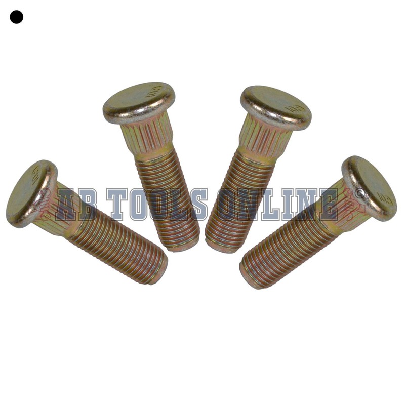 Pack of 4 3/8" UNF Wheel Studs And Nuts For