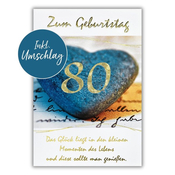 bsb 80th Birthday Card Woman & Man - Birthday Card