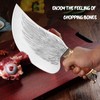 Meat Cleaver Heavy Duty Butcher Knife Hand Forged Bone Chopper