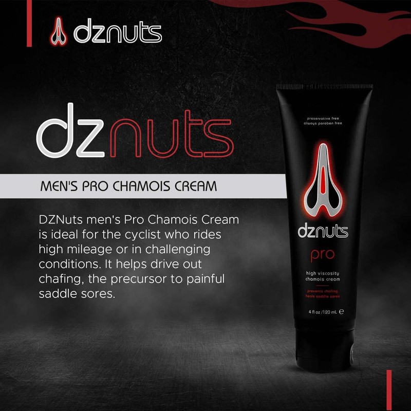 dznuts - Men's Pro Chamois Cream - Anti-Chafing for Saddle