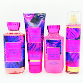 Bahamas Passionfruit & Banana Flower 4-Piece Bath Bundle | Body Wash, Ultimate Hydration Body Cream, Daily Nourishing Body Lotion and Fine Fragrance Mist