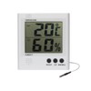 Velleman Digitales Thermo-/Hygrometer, großes LCD, Innentemperatur und -feuchtigkeit, Batterieanzeige, Speicherfunktion,